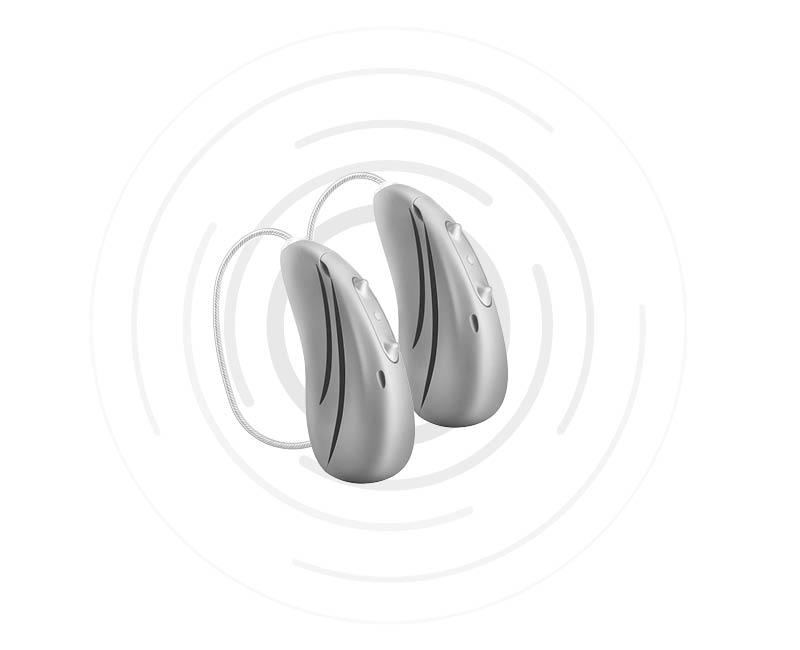 Pair of Hansaton sound E-R hearing aids Pair of Hansaton sound E-R hearing aids